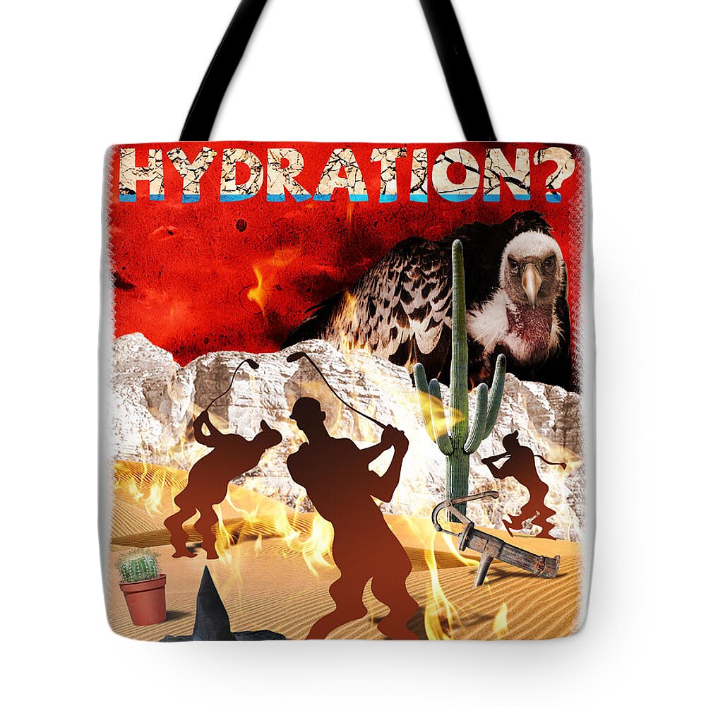 Water Tote Bag featuring the digital art Got Hydration? by Mark Armstrong