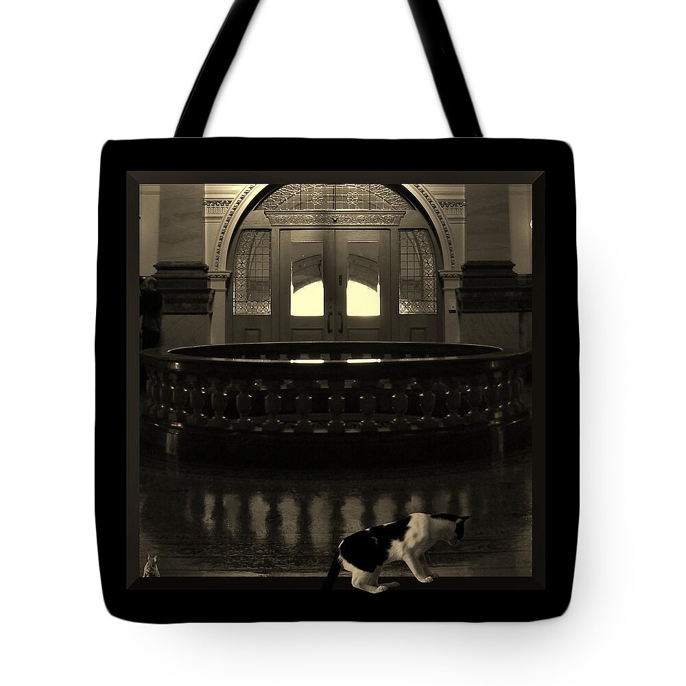 Western Tote Bag featuring the photograph Government House by Barbara St Jean