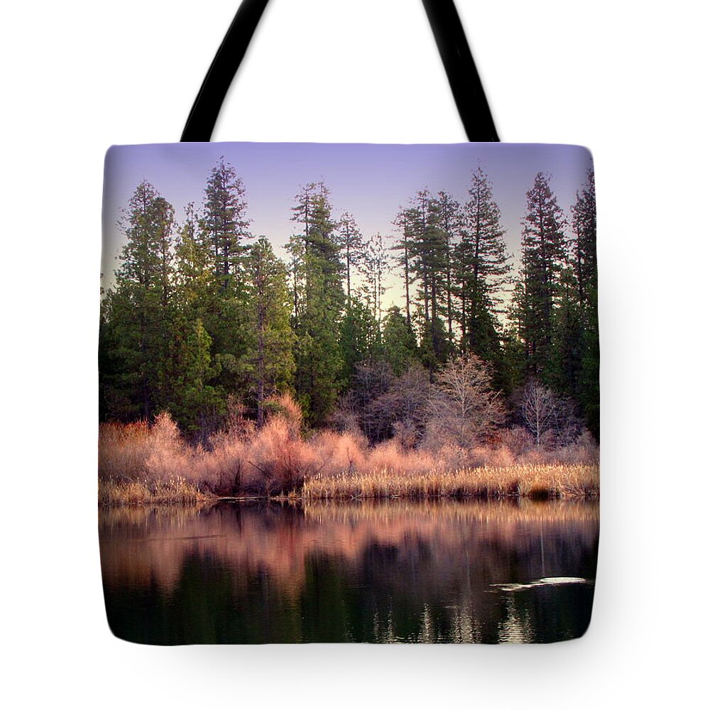 Lake Tote Bag featuring the photograph Grace Lake Serenity by Joyce Dickens