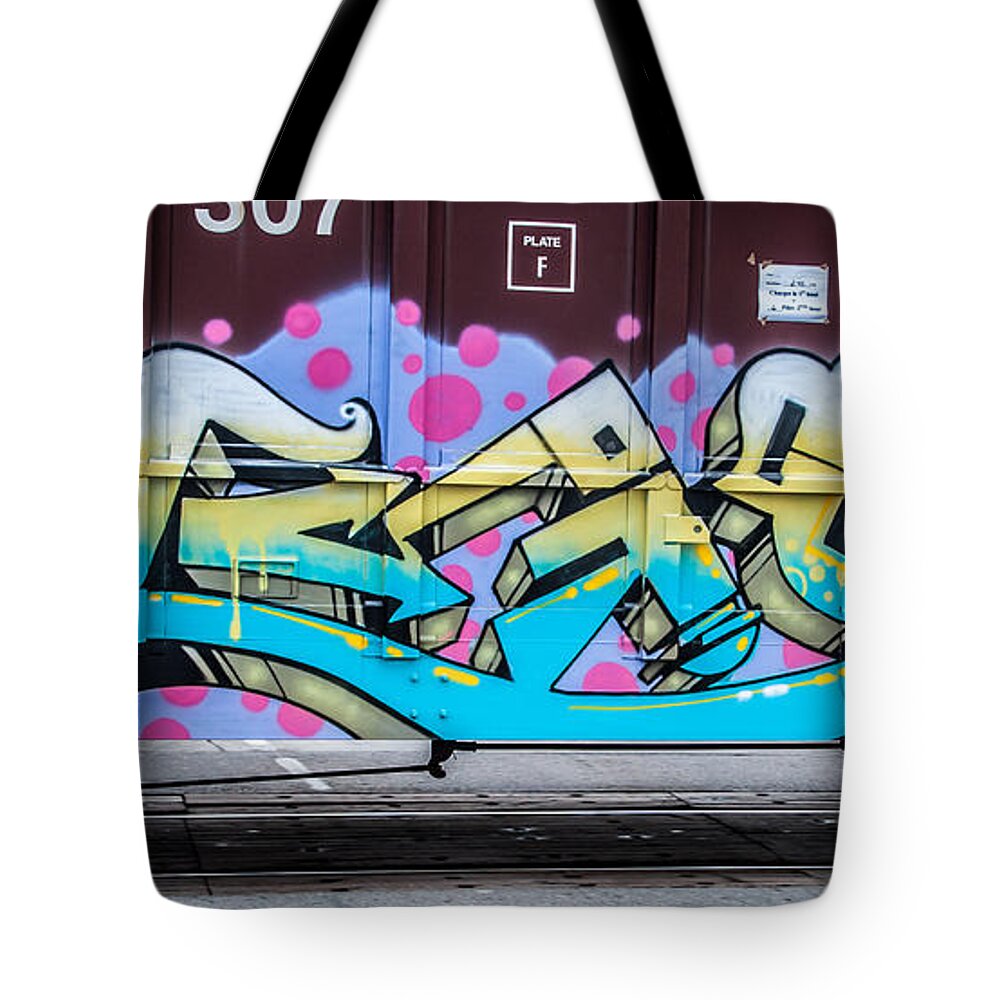 Graffiti Tote Bag featuring the photograph Graffiti 3 by Ronald Grogan