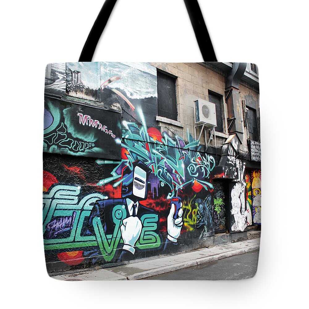 Graffiti Tote Bag featuring the photograph Graffiti Series 02 by Carlos Diaz