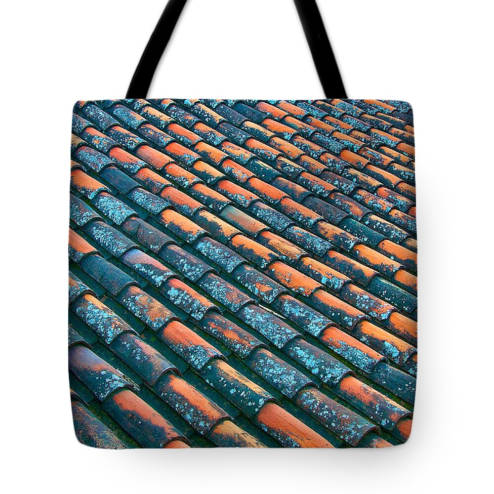 Abstract Tote Bag featuring the photograph Granada Swatch by Britt Runyon