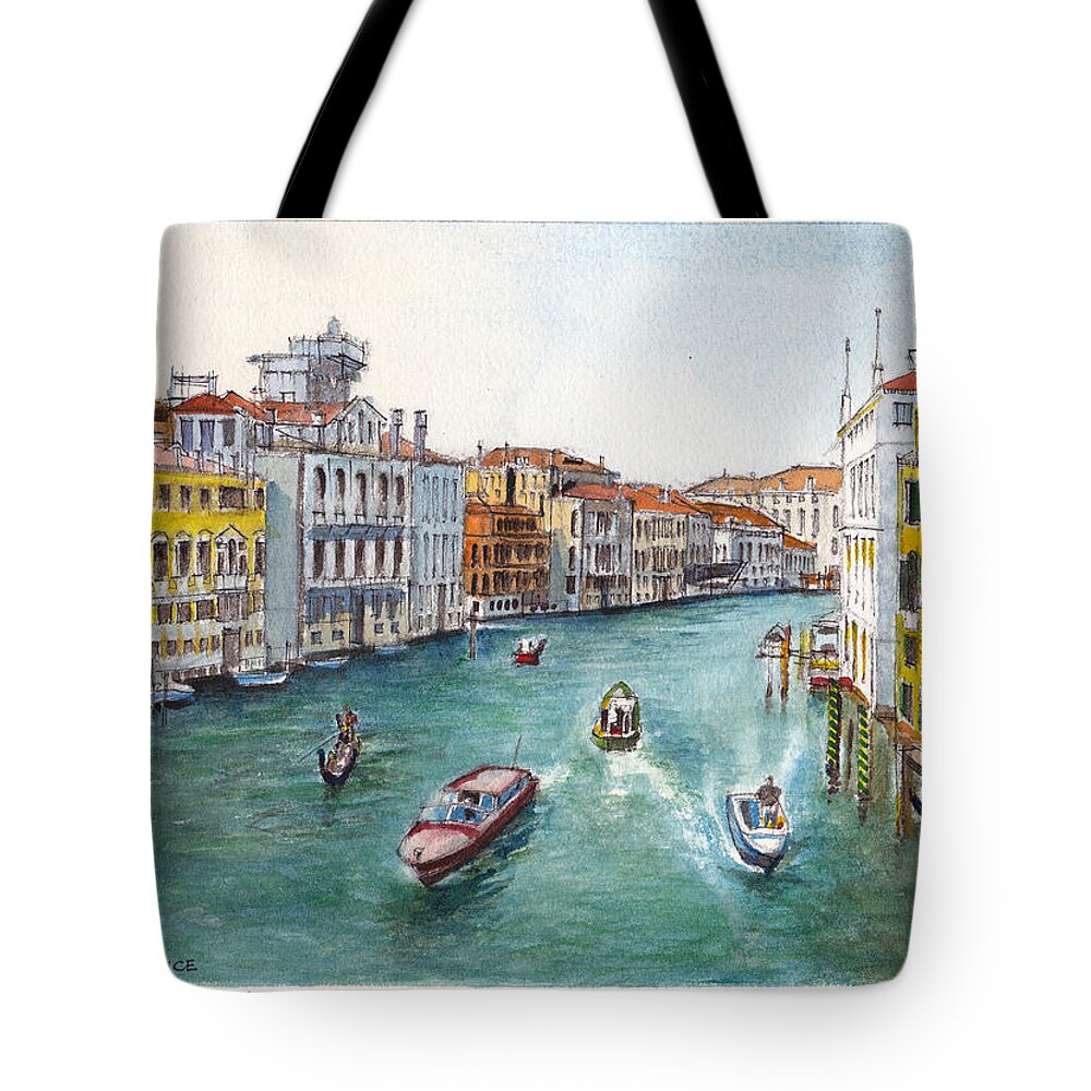 Venice Tote Bag featuring the painting Grand Canal Venezia by Dai Wynn
