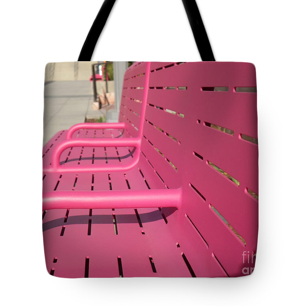Grand Park Tote Bag featuring the photograph Grand Park Pink by HEVi FineArt