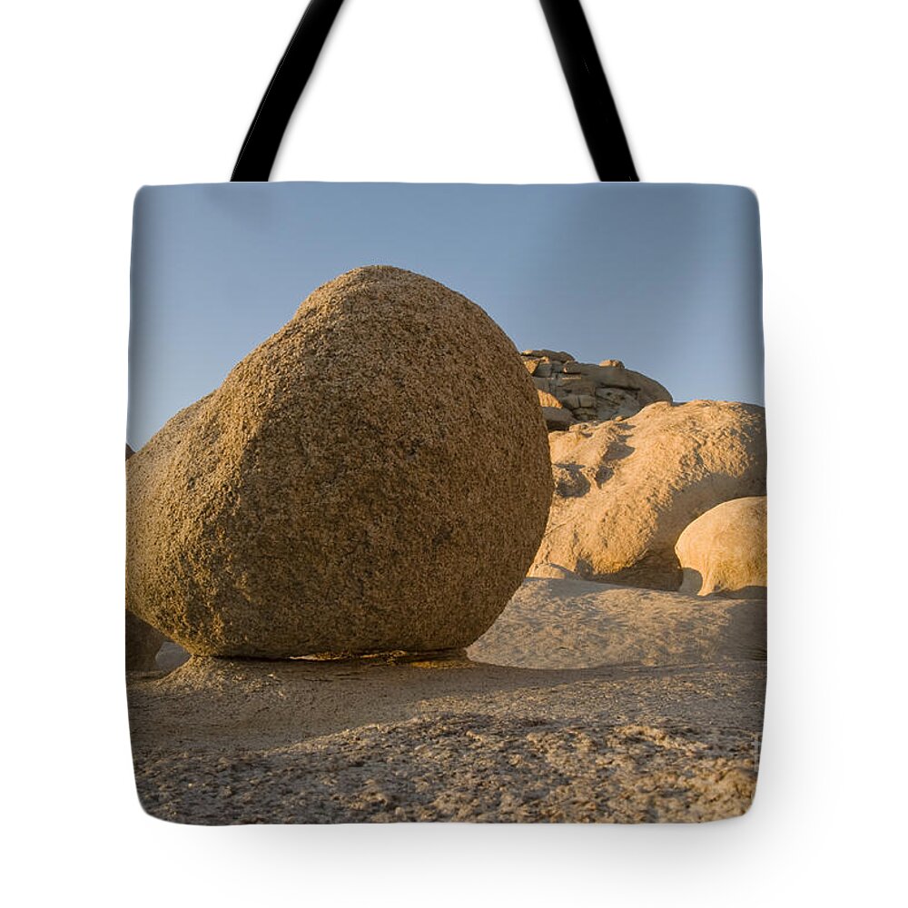 Nature Tote Bag featuring the photograph Granite Boulder by William H. Mullins