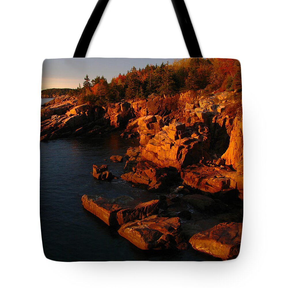 Acadia National Park Tote Bag featuring the photograph Granite Coast Landscape Acadia NP by Juergen Roth