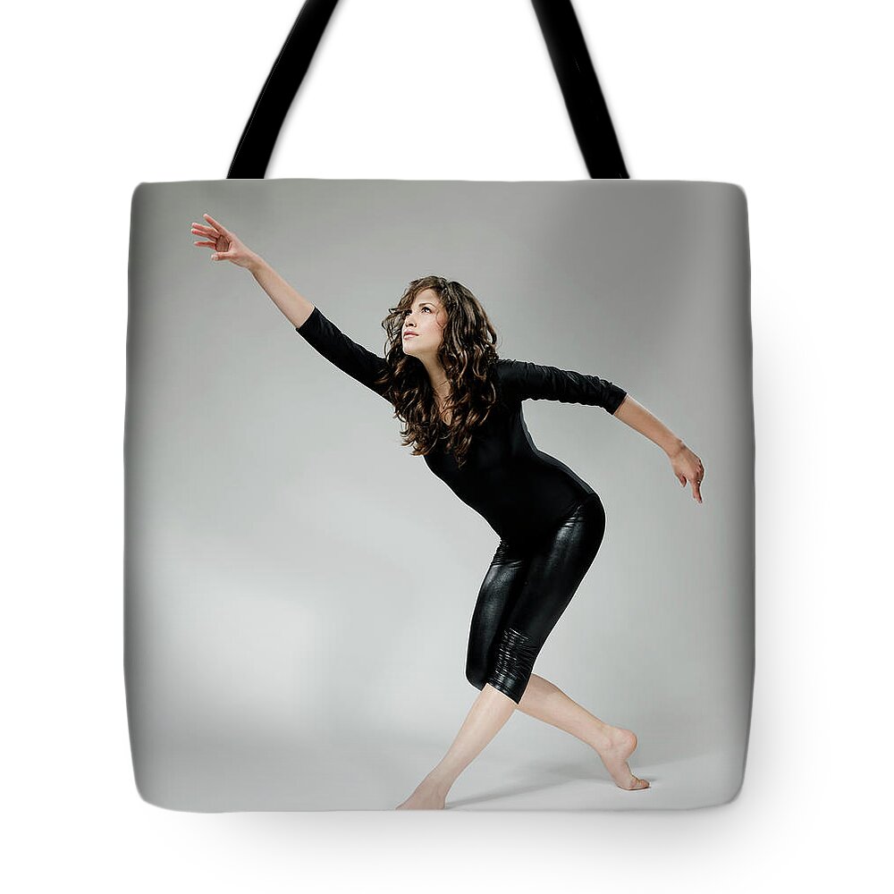 Ballet Dancer Tote Bag featuring the photograph Gratitude by Stock colors