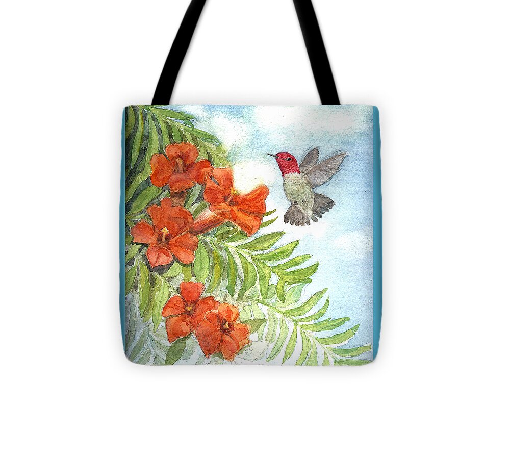 Bird Tote Bag featuring the painting Great Expectations by Marlene Schwartz Massey
