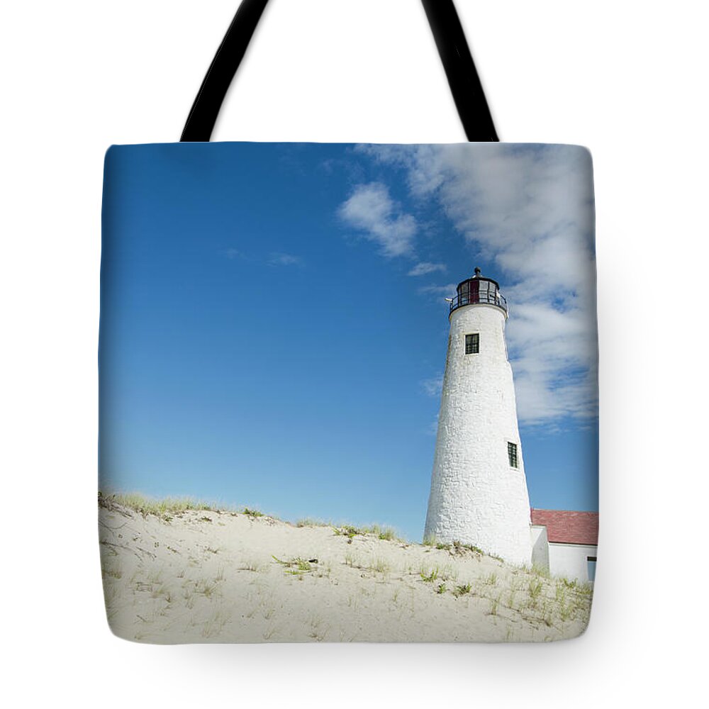 Tranquility Tote Bag featuring the photograph Great Point Lighthouse, Nantucket by Nine Ok