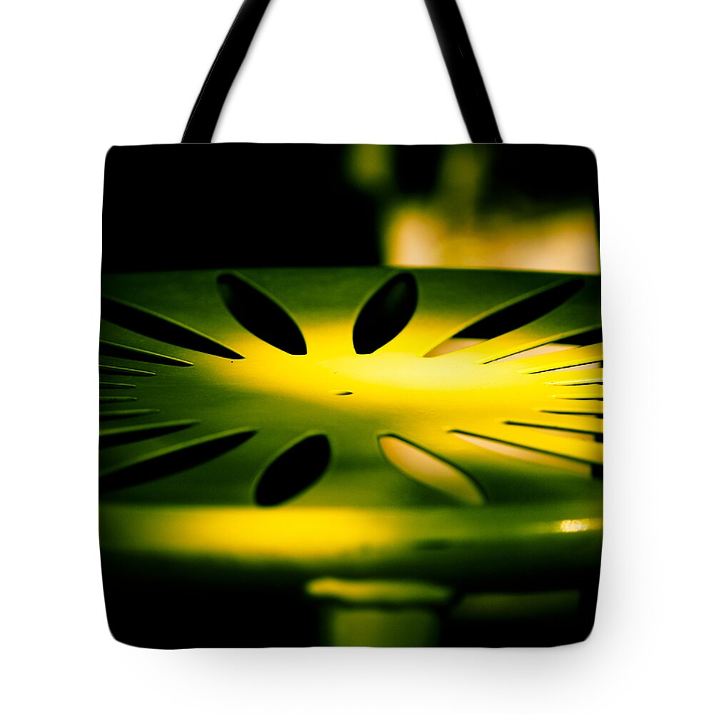Cheesehead Tote Bag featuring the photograph Green and Gold by Christi Kraft