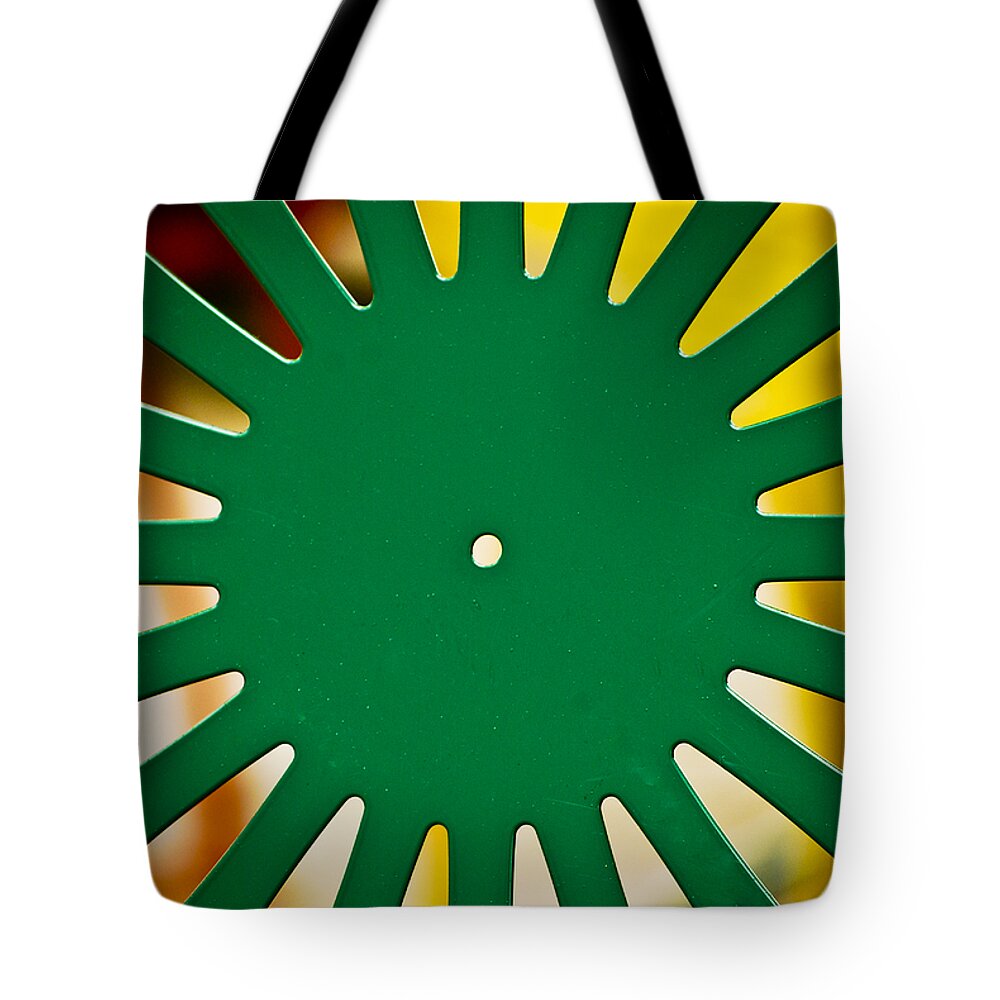 Madison Tote Bag featuring the photograph Green Memorial Union Chair by Christi Kraft