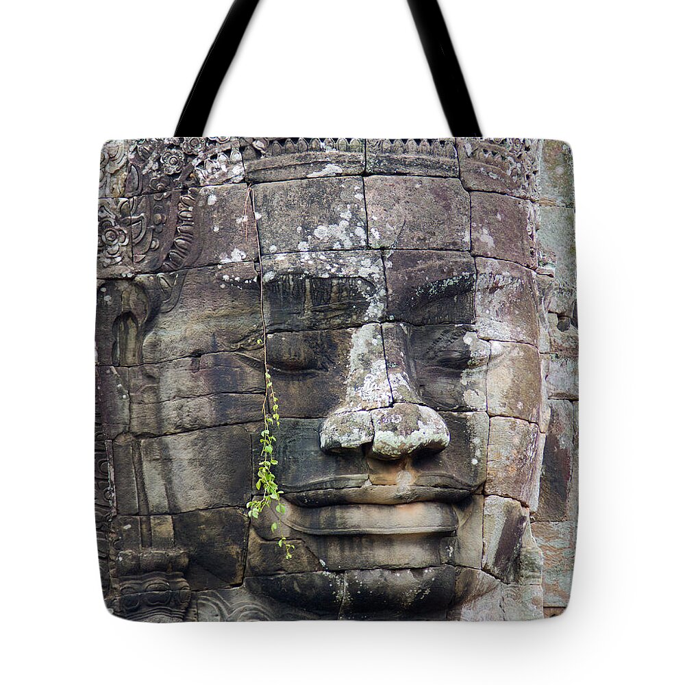Face Tote Bag featuring the photograph Green tears by David Freuthal