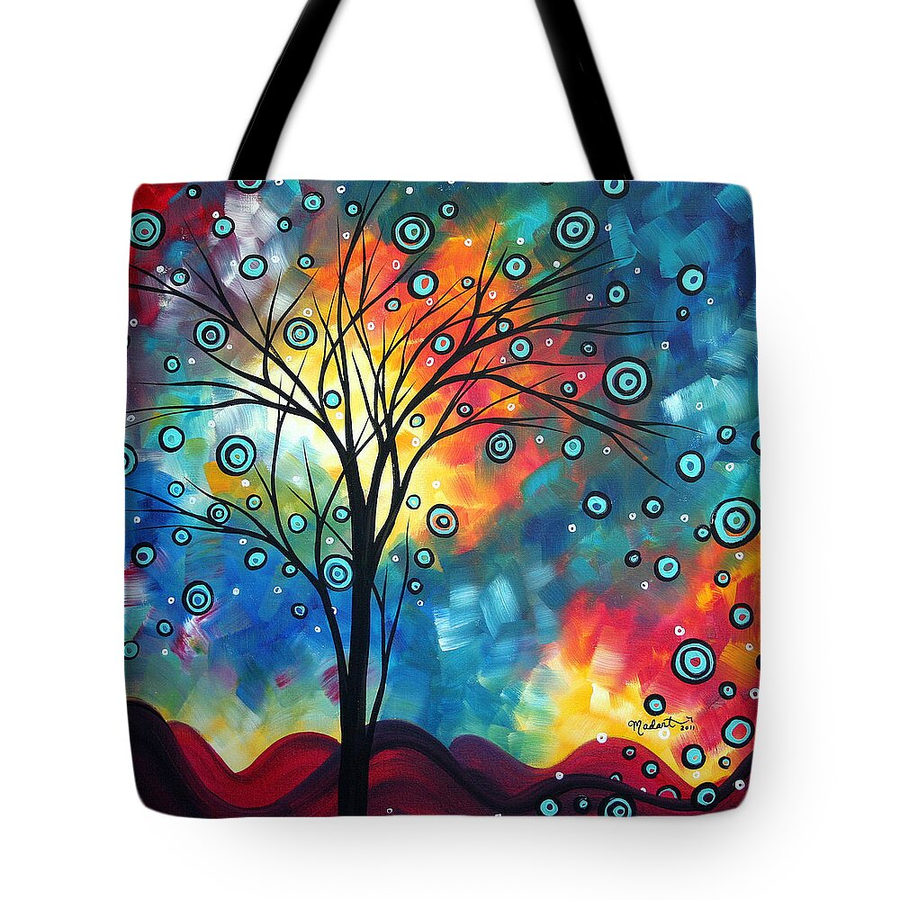 Wall Tote Bag featuring the painting Greeting the Dawn by MADART by Megan Duncanson