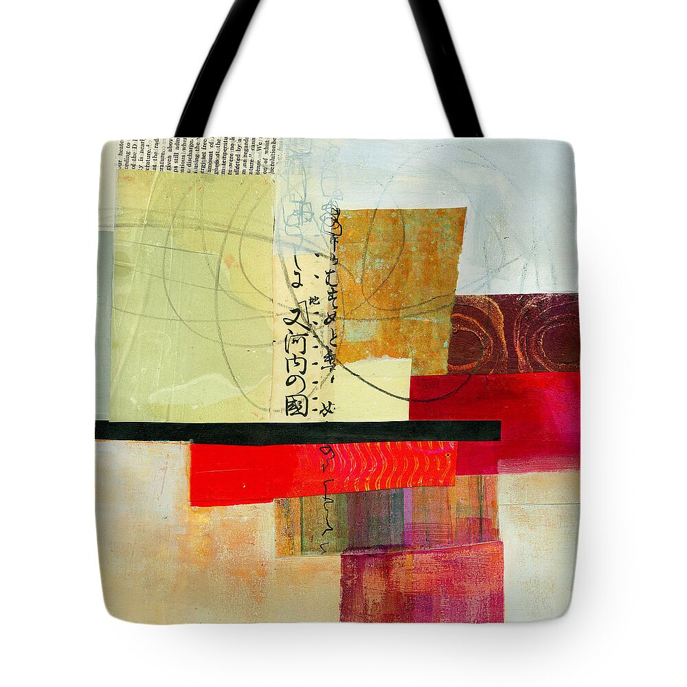Jane Davies Tote Bag featuring the painting Grid 2 by Jane Davies