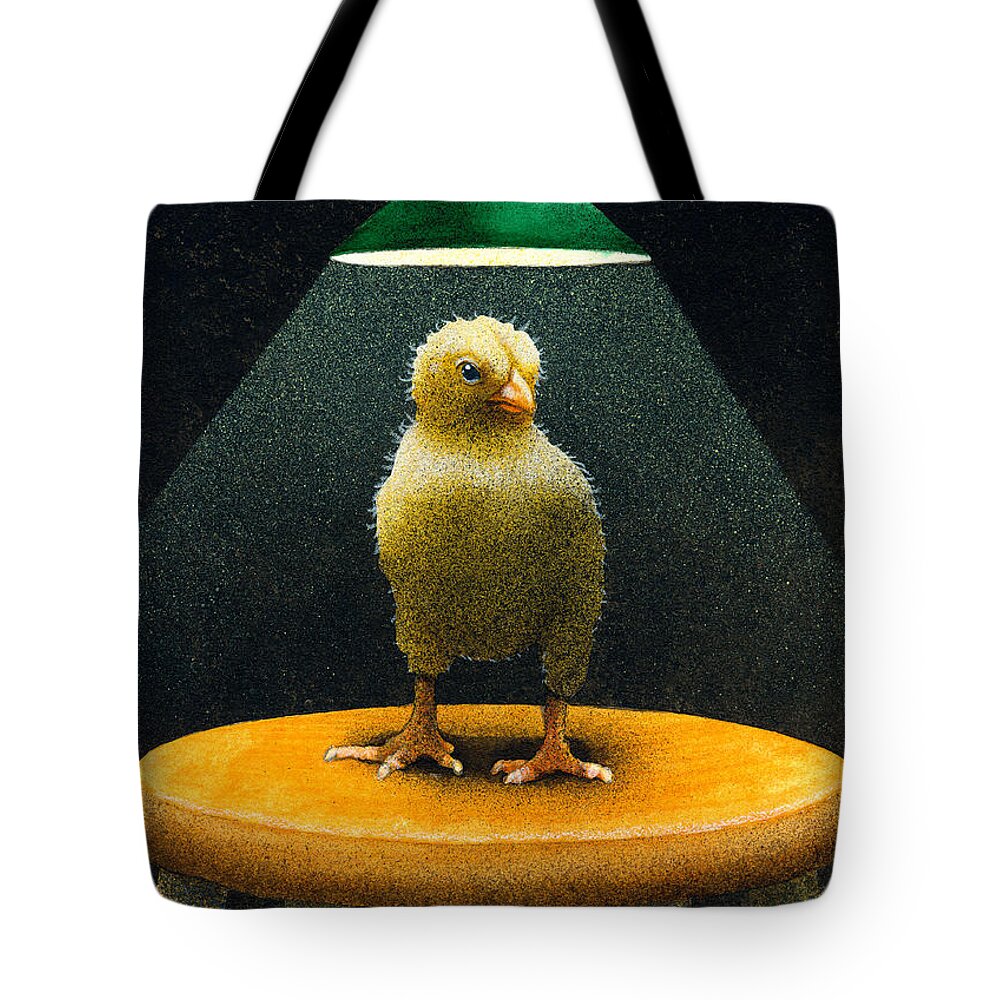 Will Bullas Tote Bag featuring the painting Grilled Chicken... by Will Bullas