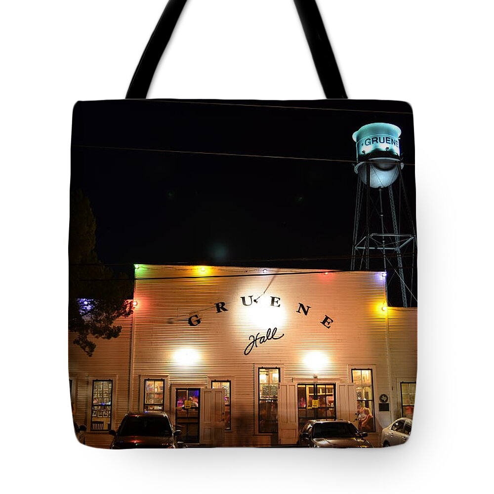 Timed Exposure Tote Bag featuring the photograph Gruene Hall by David Morefield