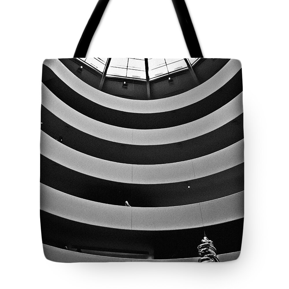 Guggenheim Tote Bag featuring the photograph Guggenheim Museum - NYC by Carlos Alkmin