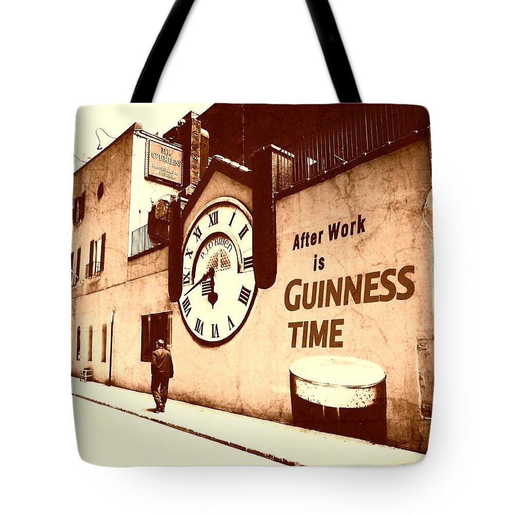 Guinness Time Tote Bag featuring the photograph Guinness Time by Zinvolle Art