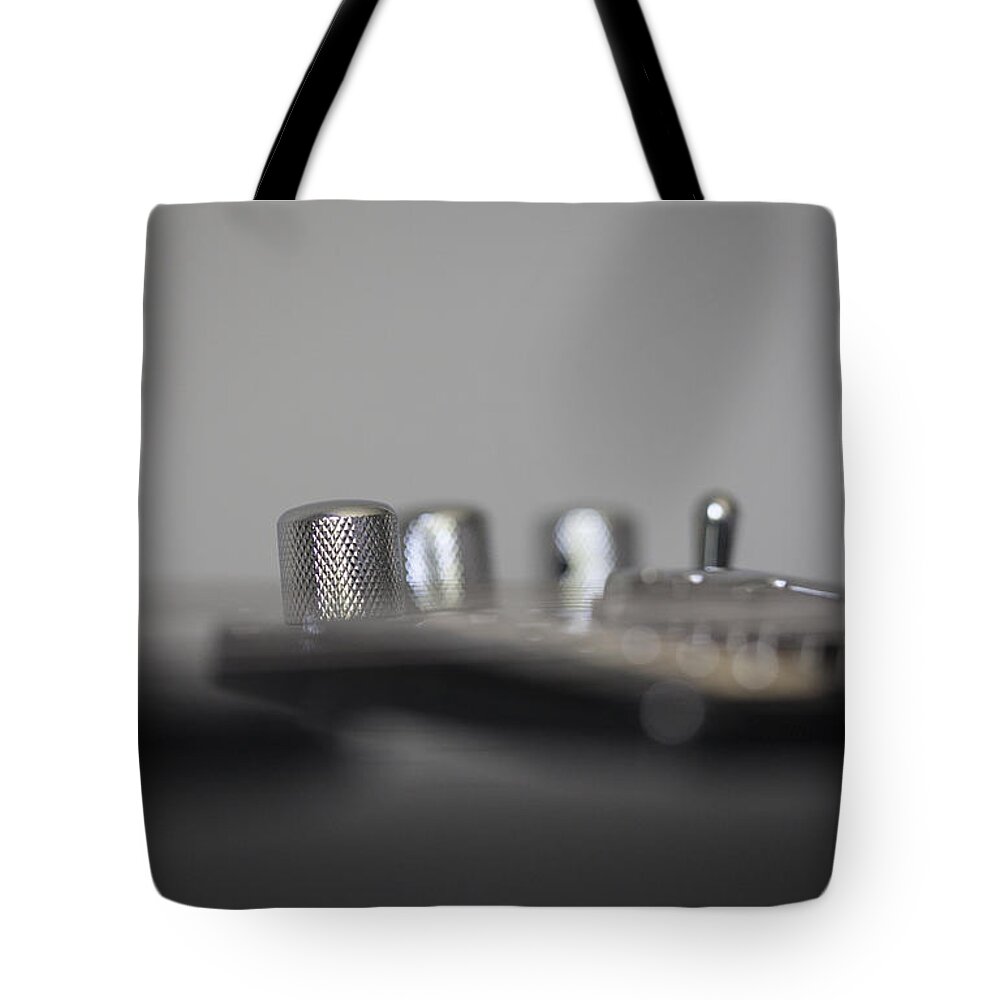 Guitar Tote Bag featuring the photograph Guitar Switches by Karol Livote