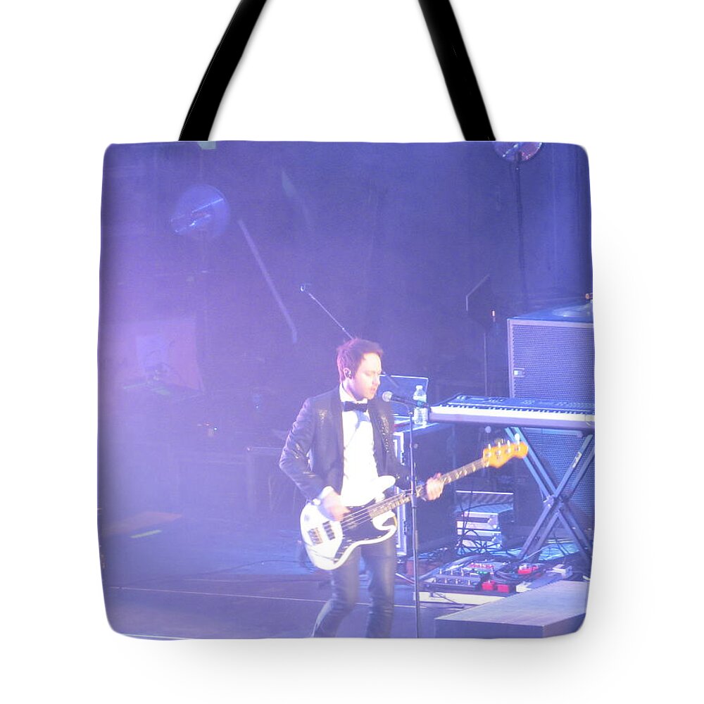 Chrisitan Tote Bag featuring the photograph Gutair player for royal taylor by Aaron Martens