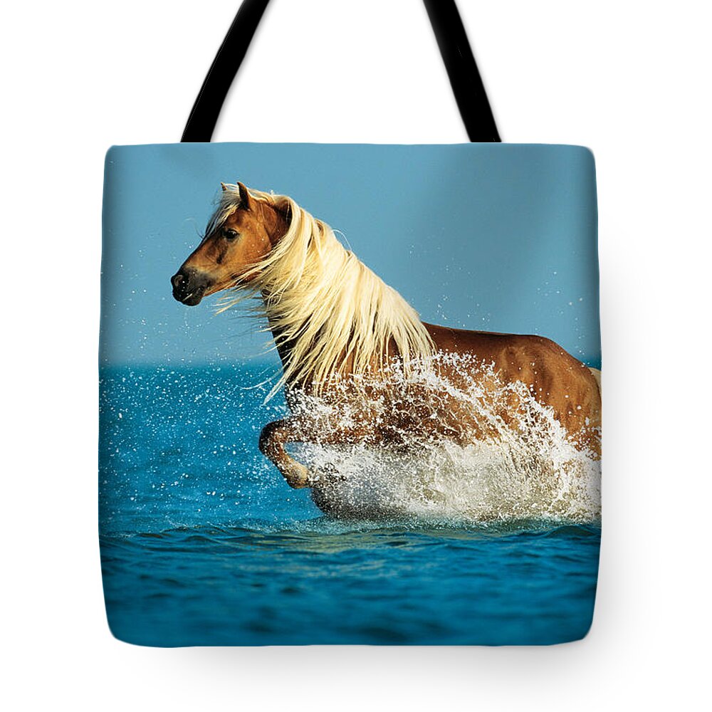 Haflinger Tote Bag featuring the photograph Haflinger Horse by Gabriele Boiselle