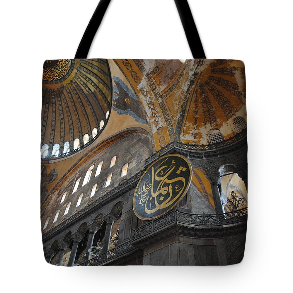 Hagia Sophia Tote Bag featuring the photograph Hagia Sophia Museum Istanbul by Jacqueline M Lewis