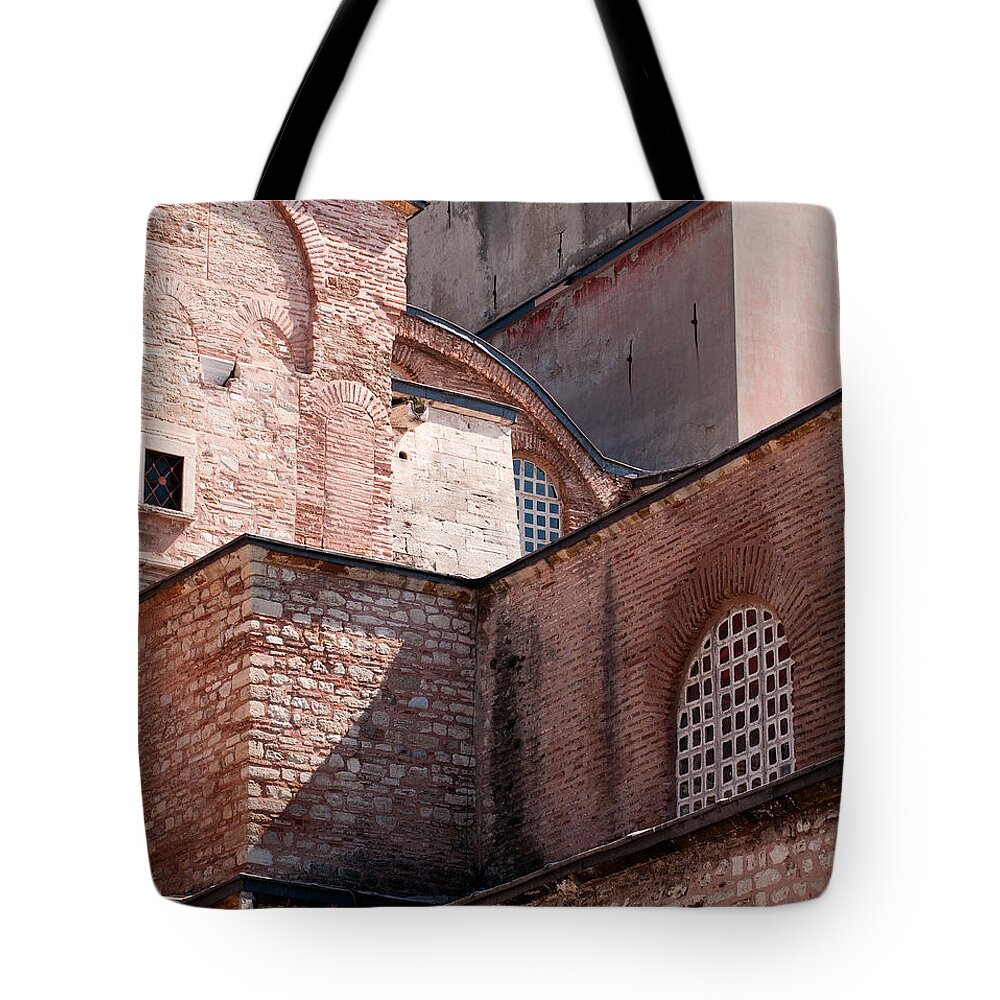 Istanbul Tote Bag featuring the photograph Hagia Sophia Walls 02 by Rick Piper Photography