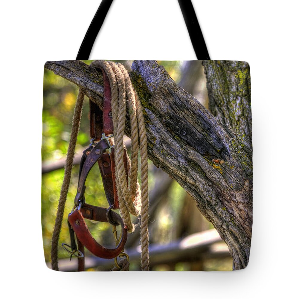 Colorado Tote Bag featuring the photograph Halter 8356 by Jerry Sodorff