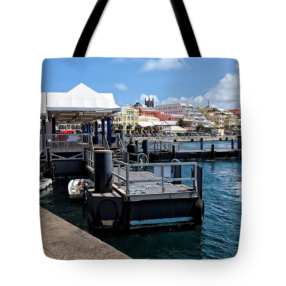 Travel Tote Bag featuring the photograph Hamilton Dock by Lucinda Walter