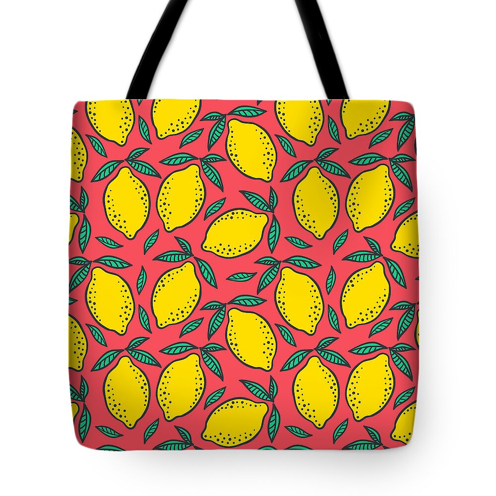 Hand Drawn Colorful Seamless Pattern Of Tote Bag by Ekaterina