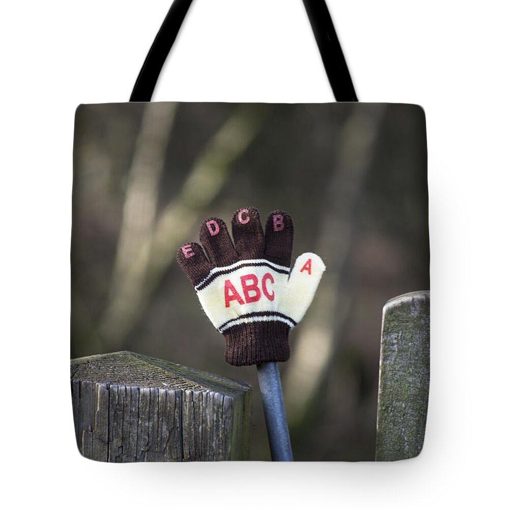 Glove Tote Bag featuring the photograph Handy by Spikey Mouse Photography