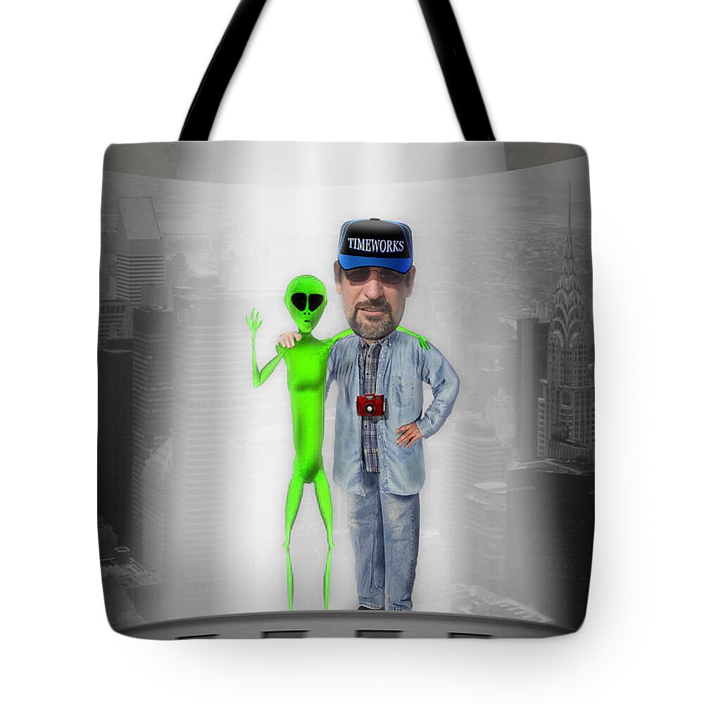 Alien Tote Bag featuring the photograph Hangin with G by Mike McGlothlen