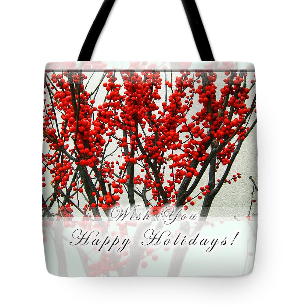 Christmas Tote Bag featuring the photograph Happy Holidays by Xueling Zou