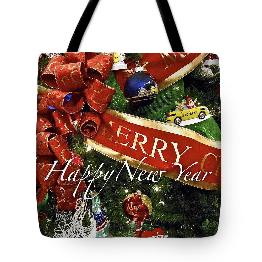 Santa Tote Bag featuring the photograph Happy New Year by Joan Reese