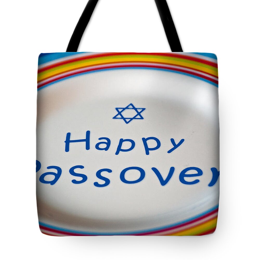 Passover Tote Bag featuring the photograph Happy Passover by Tikvah's Hope