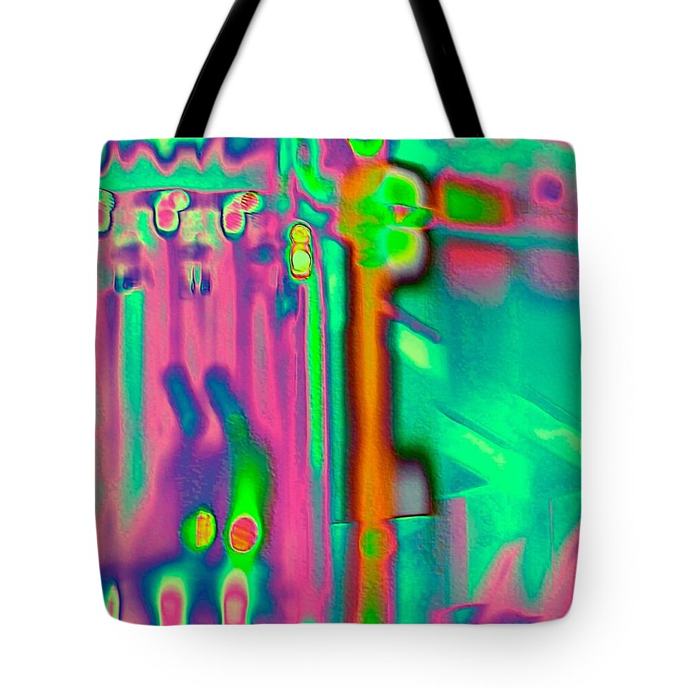 Abstract Tote Bag featuring the photograph Happy Place by Abbie Loyd Kern