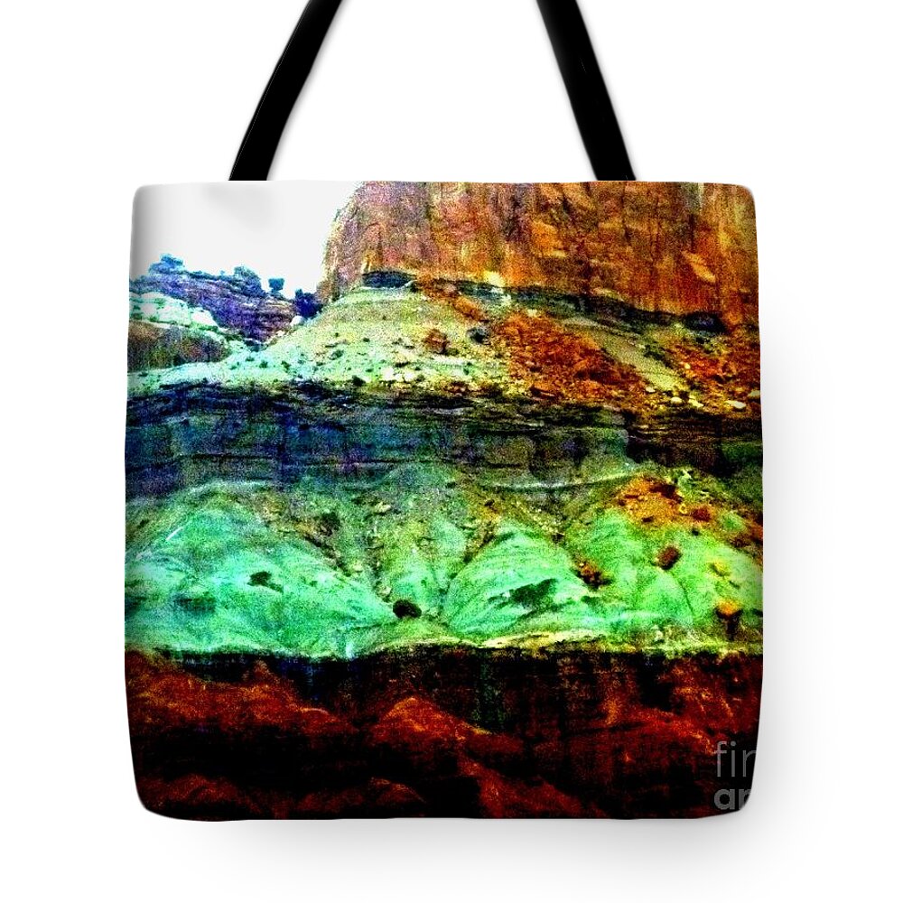 Rock Tote Bag featuring the photograph Harmony of Rock by Kumiko Mayer