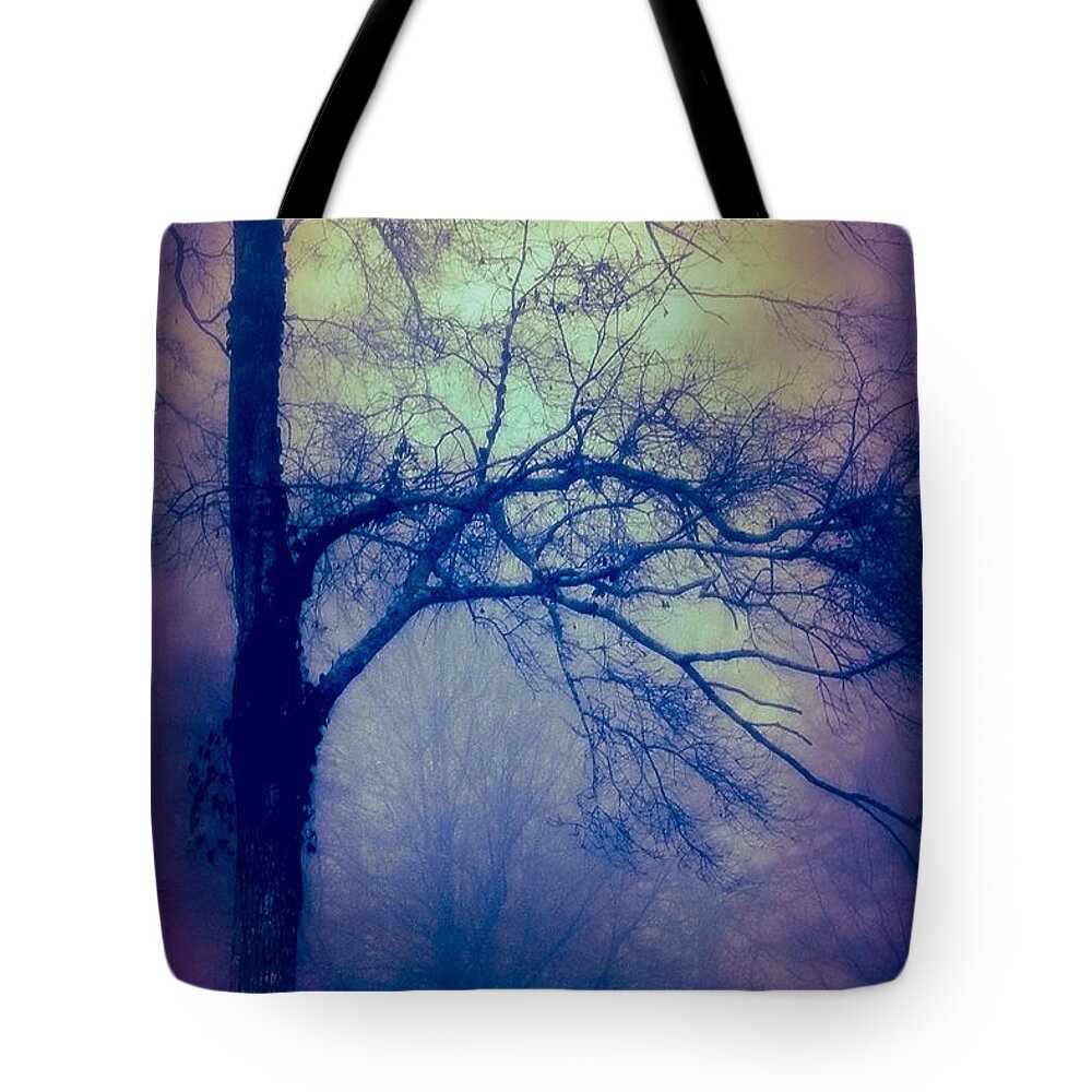 Haunting Tote Bag featuring the photograph Haunted Branches by Judi Bagwell