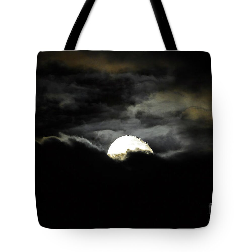Moon Tote Bag featuring the photograph Haunting Horizon by Al Powell Photography USA