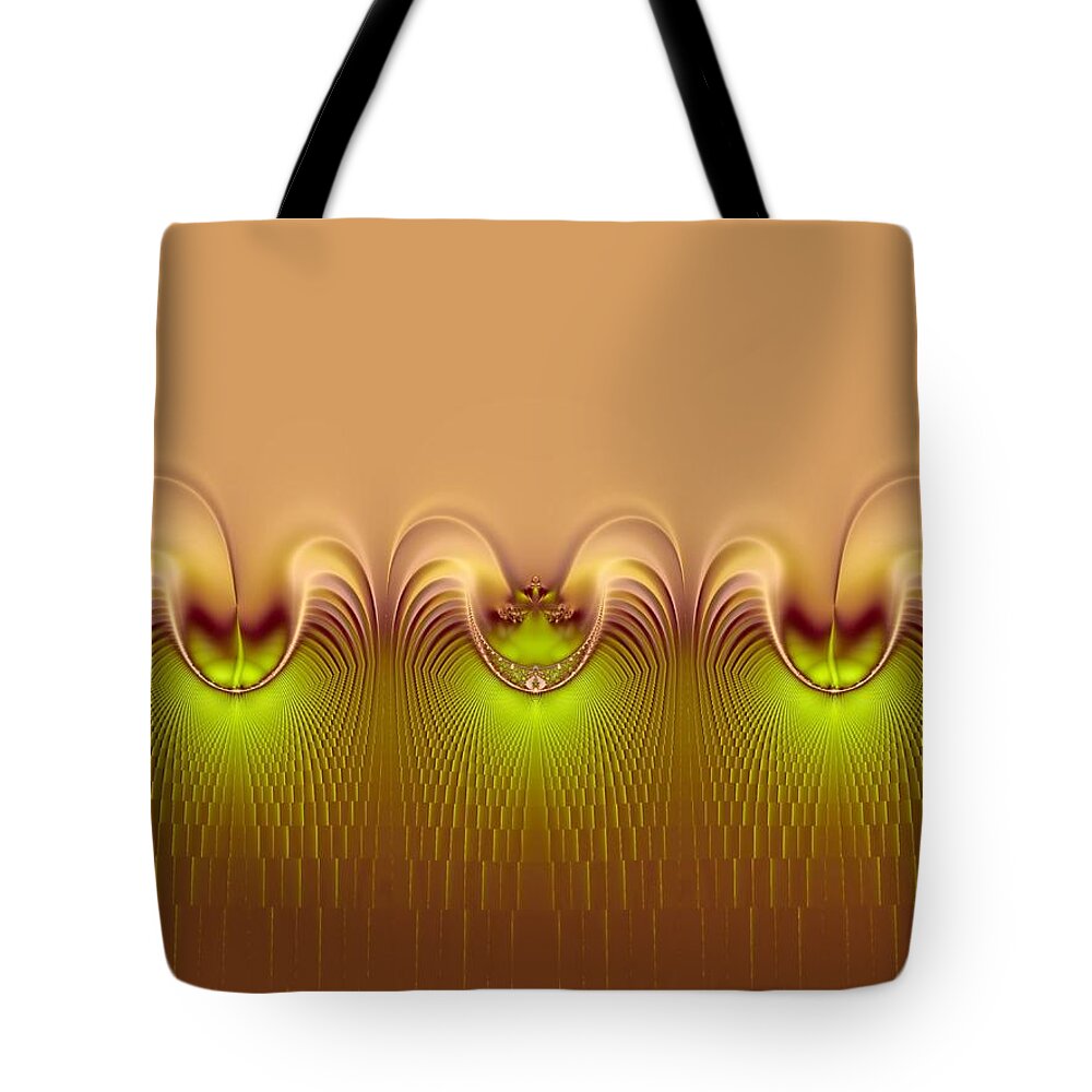 Abstract Tote Bag featuring the digital art Haute Couture by Wendy J St Christopher