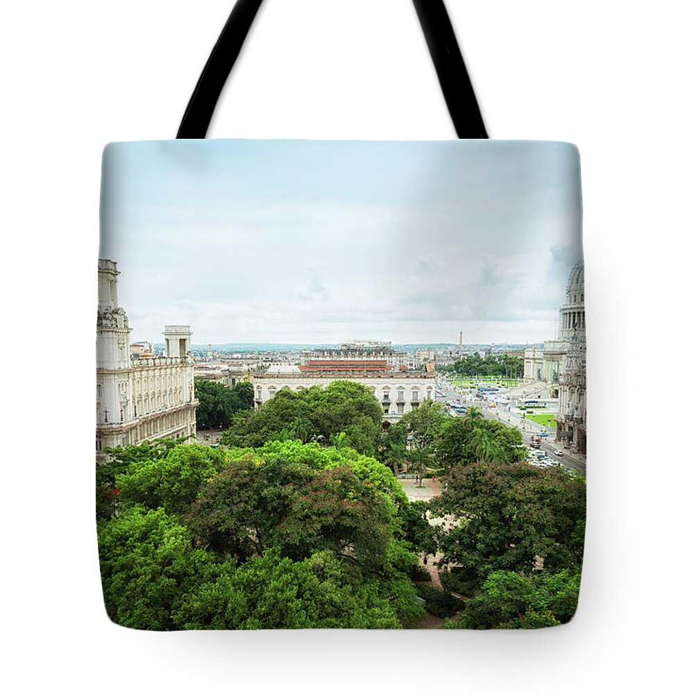Treetop Tote Bag featuring the photograph Havana, Cuba by Elisabeth Pollaert Smith