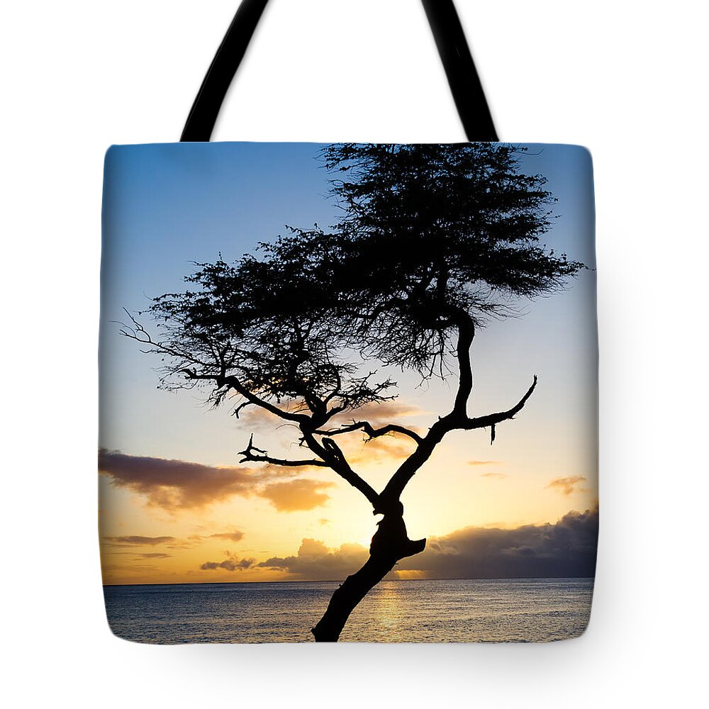 North Shore Tote Bag featuring the photograph Hawaii Sunset by Georgette Grossman