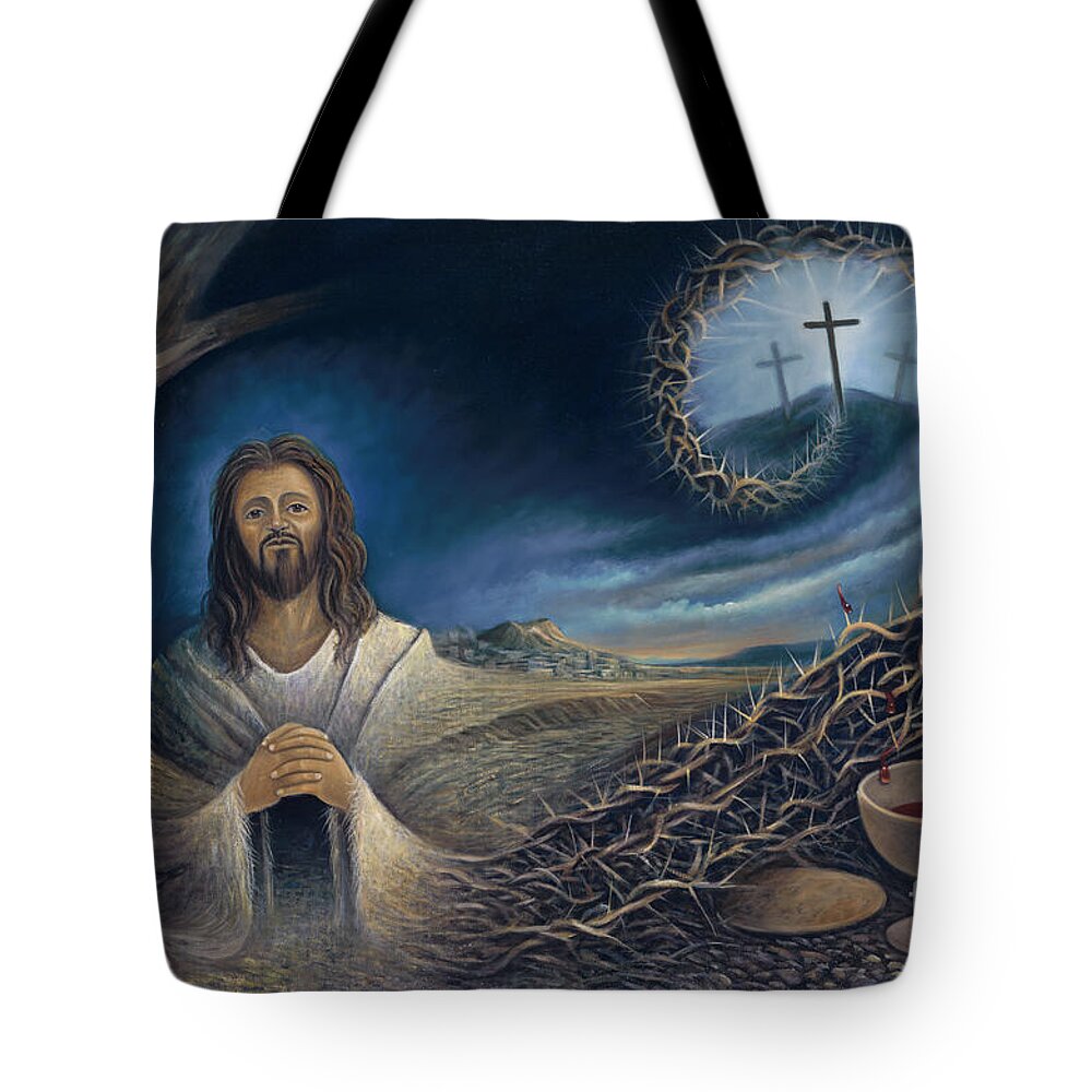 Crucifixtion Tote Bags