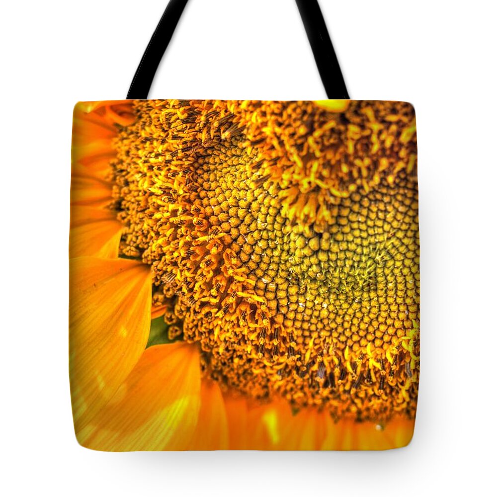 Sunflower Tote Bag featuring the photograph Heart-felt Sunflower by Scott Carlton