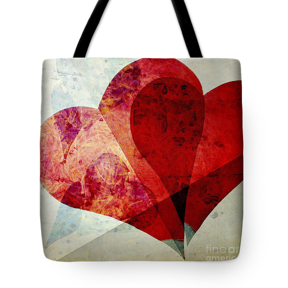Heart Tote Bag featuring the photograph Hearts 5 Square by Edward Fielding