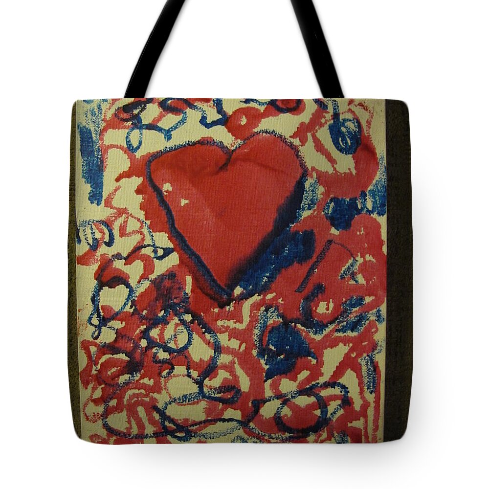 Desirea Tote Bag featuring the painting Hearts Entwined by Lawrence Christopher