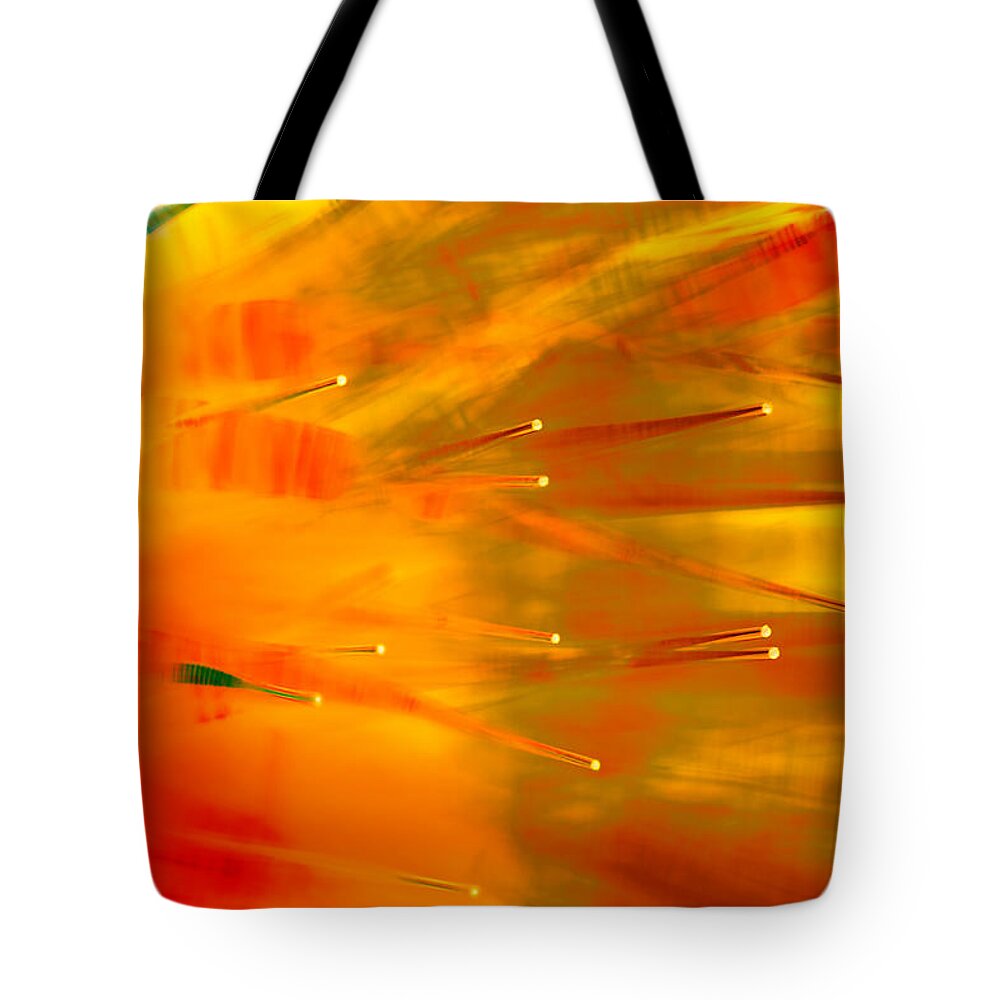 Abstract Tote Bag featuring the photograph Heat Wave by Dazzle Zazz