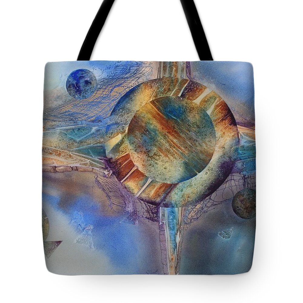 Spiritual Tote Bag featuring the painting Heavens Gate by Tara Moorman