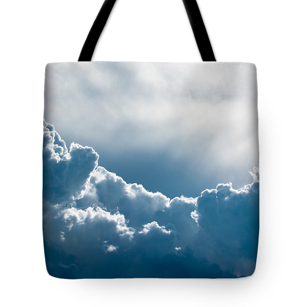 Sky Tote Bag featuring the photograph Heavy Thunderclouds on the Sky by Andreas Berthold