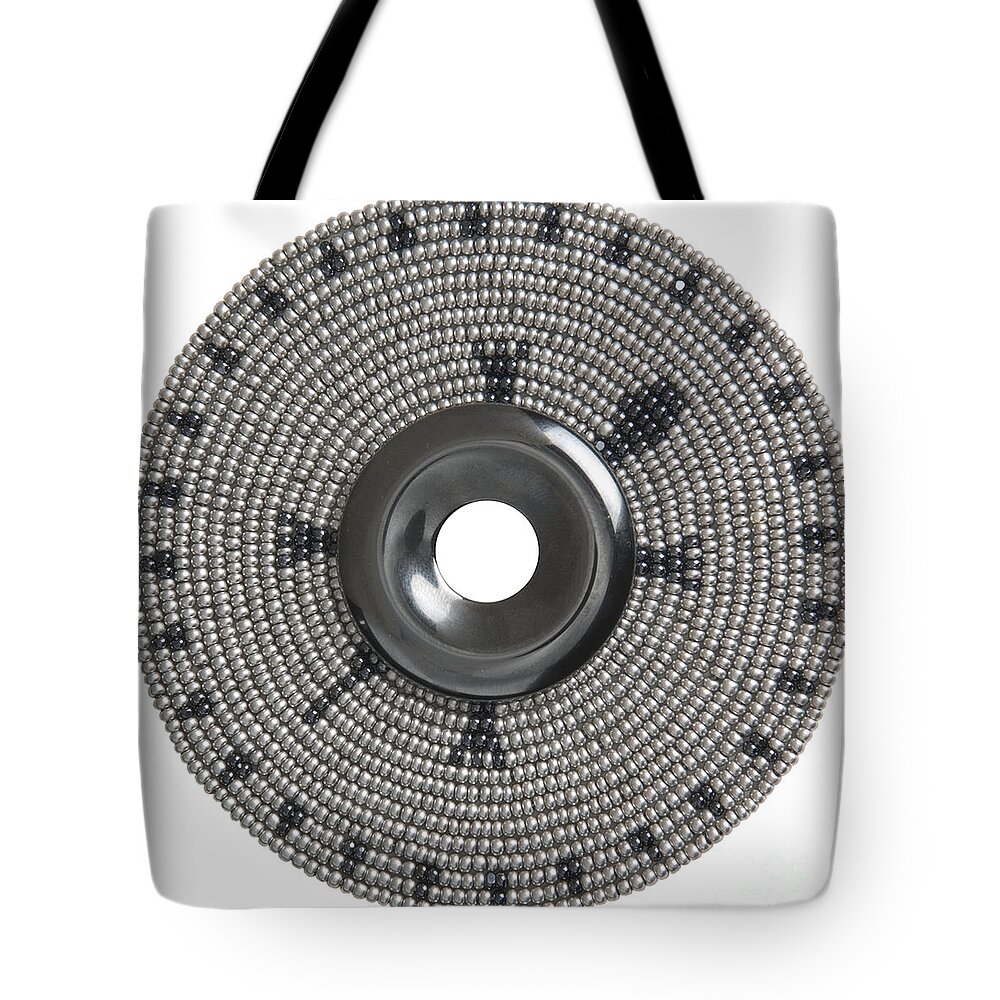 Glass Beads Tote Bag featuring the digital art Hematite by Douglas Limon